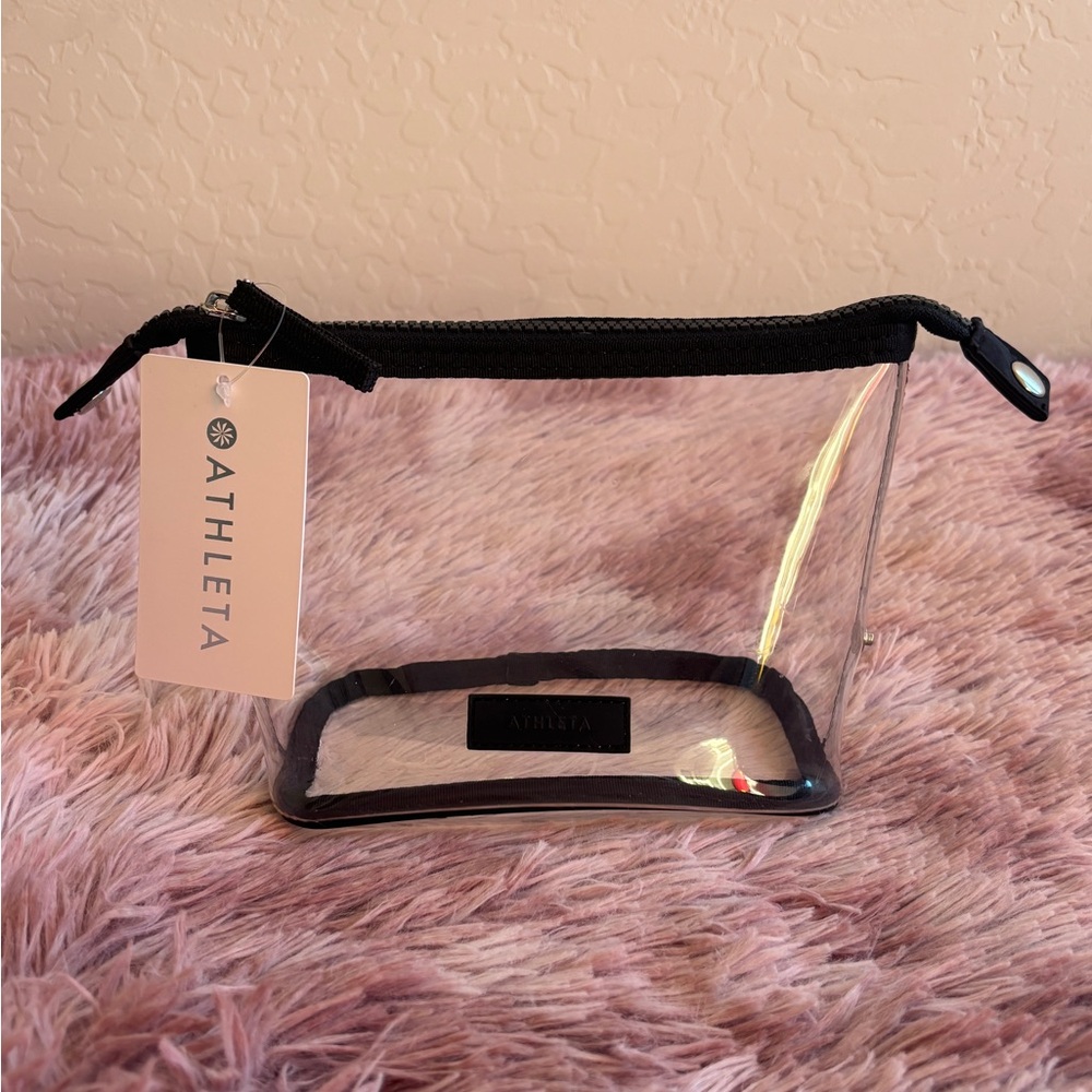 Athleta All About Small Cosmetic Bag Clear